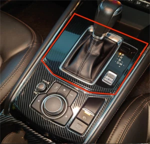 Carbon Fiber Gear Shift Box Frame Cover Trim For 2017-2021 Mazda CX-5 CX5 - Picture 1 of 3
