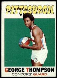 1971 TOPPS GEORGE THOMPSON 202 GOOD BASKETBALL PITTSBURGH CONDORS