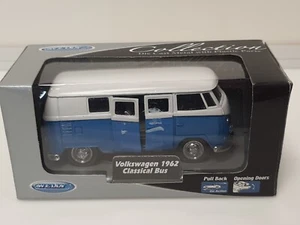 Welly 49720 VW T1 Bus 1962 Camper Van 1:24 Scale Die Cast Model Post - Picture 1 of 11