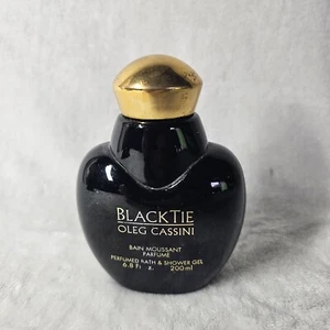 Black Tie Oleg Cassini Shower Gel 200ml 6.8 fL oz VTG Womens Bain Moussant - Picture 1 of 5