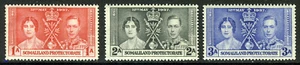 SOMALILANDIA PROTECTORADO KG VI 1937 The Coronation Set SG 90 a SG 92 COMO NUEVO - Imagen 1 de 2