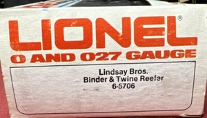 Vintage Lionel Box Car Lindsay Bros. - Bild 1 von 10