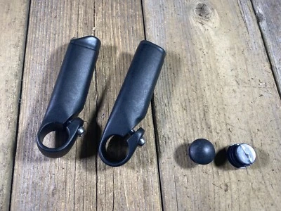 SHORT Alloy Bar Ends Hybrid HANDLEBAR EXTENSION HANDLEBARS Used SET - Image 1 of 4