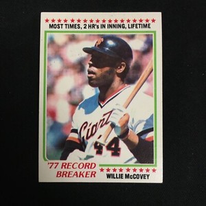 1978 Topps #3 Willie McCovey Record Breaker San Francisco Giants NM/MT