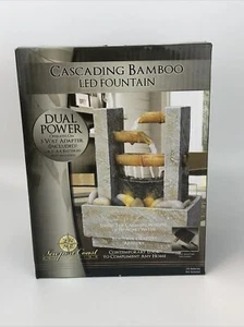 Newport Coast collection Cascading Bamboo LED Tabletop Fountain Newport - Picture 1 of 6