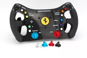 Anodised Aluminium Encoder Knobs for Thrustmaster Ferrari 488 GT3 Wheel - Picture 1 of 13