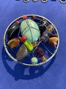 SELTENER ANHÄNGER mit Steinen, Charms, Perlen (17a) - Bild 1 von 2