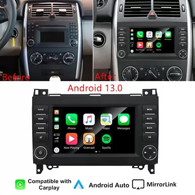 7" Stereo Radio GPS For Mercedes B-Class W245 B150 B160 B170 B180 B200 2004-2012 - Image 1 of 4