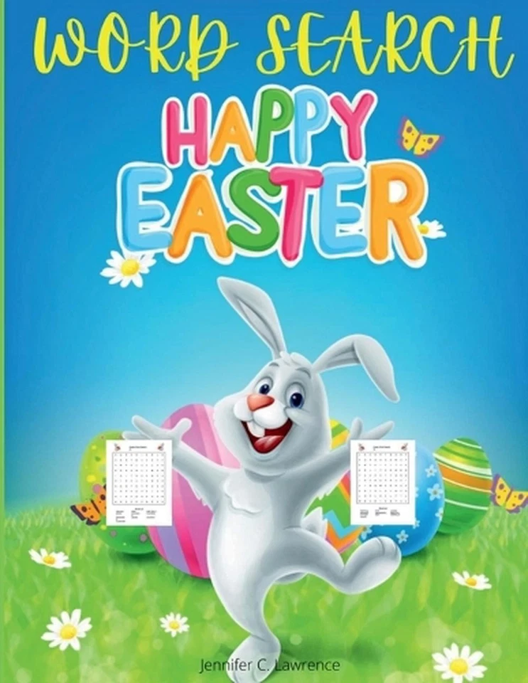 Happy Easter Word Search for Kids: 50 Entertaiming, Fun Puzzles Large Print East - Image 1 of 1