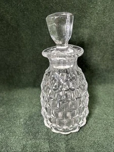 Fostoria American Elegant Glass Cubist KETCHUP BOTTLE with Stopper 7" - Picture 1 of 5