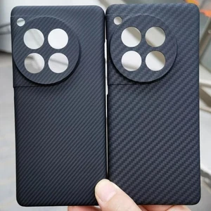 Matte Ultra Thin Light Hard Armor Cover Genuine Carbon Fiber Case For OnePlus 12 - Picture 1 of 18