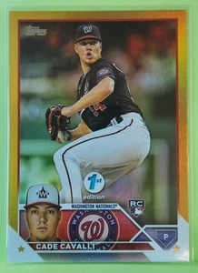 MLB - Cade Cavalli (RC) - Gold Foil 1st Edition #320 - 2023 Topps Series 1 - Picture 1 of 2
