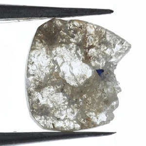Slice 8.07X7.21X1.31MM 1.04 Ct Natural Loose Rough Translucent Diamond Lot - Picture 1 of 2