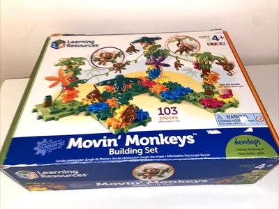 Learning Resources Moving Monkeys (LER9119) Moving Machines in Motion 102 Pieces - Image 1 of 4