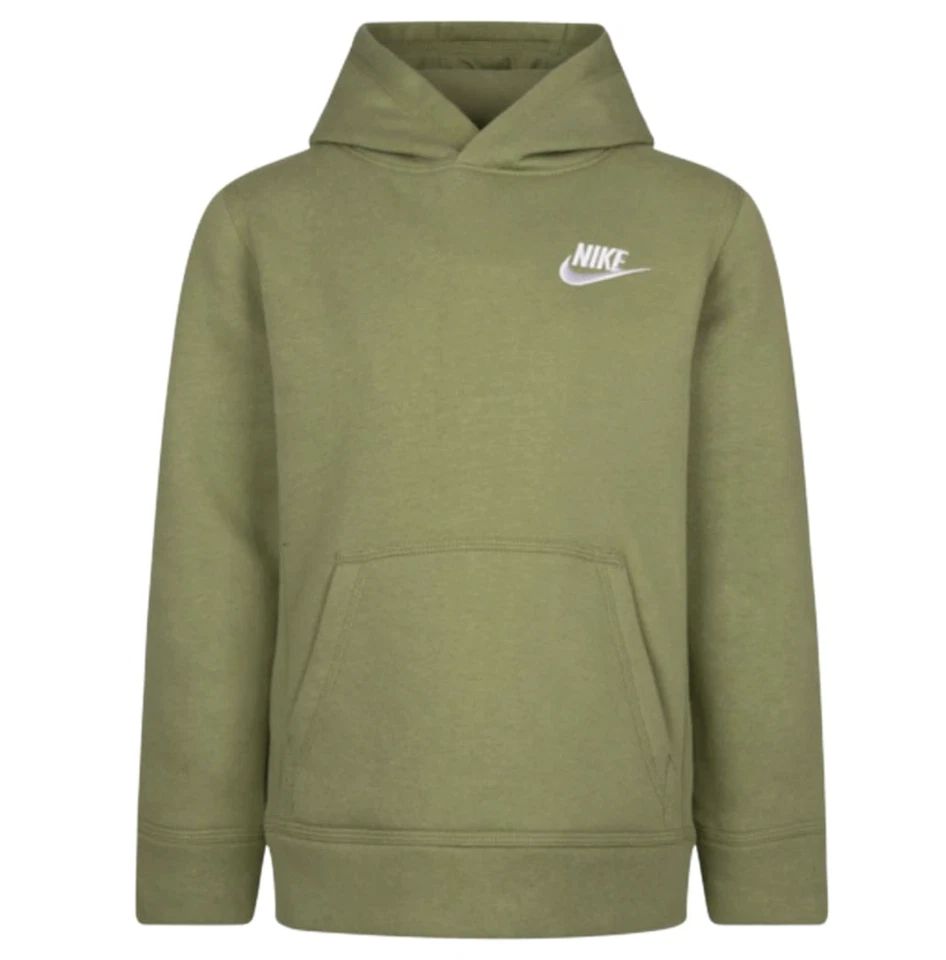 Nike Boys Fleece Pullover Hoodie Alligator Green Size 6 86F322-E2C