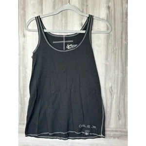 Dale Earnhardt Racing Tank Top Womens M Medium Black Graphic Scoop - Picture 1 of 8