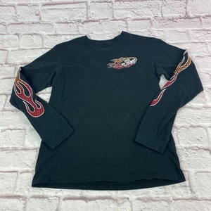 Vans Pullover Long Sleeve Shirt Kids Size M Off The Wall Graphic Custom Fit - Picture 1 of 8