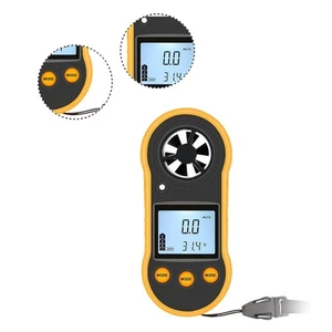 Air For Velocity and Temperature Meter Digital Anemometer with Clear LCD Screen - Picture 1 of 12