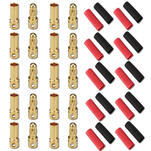 ✅ 50 pares de enchufes de oro de 3,5 mm y 3,5 mm hembra incl. tubo termorretr... - Imagen 1 de 21