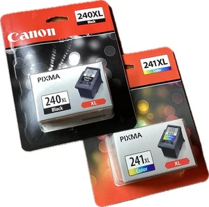 CARTUCHO DE TINTA NEGRO IMPRESORA CANON 240XL ORIGINAL PG-240XL + 241XL - Imagen 1 de 4