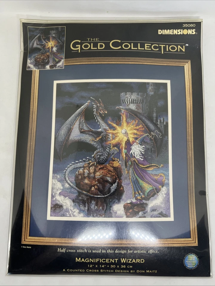 Dimensions Gold Collection Cross Stitch Kit Magnificent Wizard 35080