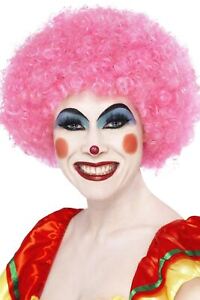 Crazy Clown Wig | Pink | 120g | Smiffy's | Unisex | Costume Accessory