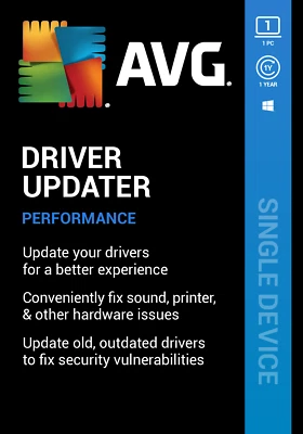 AVG DRIVER UPDATER 2026, 1 PC | 1 Year for Windows PC - Image 1 of 4