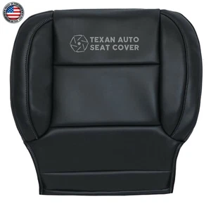 Cubierta de asiento de cuero sintético para Chevy Tahoe LT LS 2015 2016 inferior del conductor negra - Imagen 1 de 8