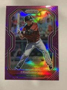 2021 Panini Purple Prizm Parallel #10 Craig Biggio Houston Astros - Bild 1 von 2