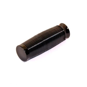 BLACK ANODIZED "BEEHIVE" BILLET TOE / SHIFTER PEG EACH HARLEY BOBBER CHOPPER - Picture 1 of 2