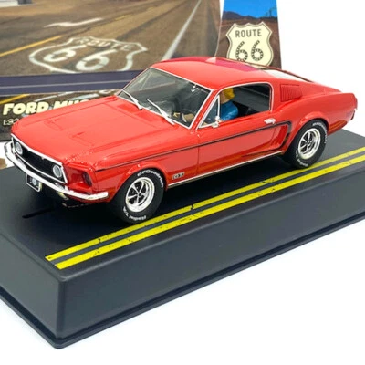Pioneer P151 Mustang Fastback GT Red Route 66 Slot Car 1/32 Scalextric DPR - Photo 1/4