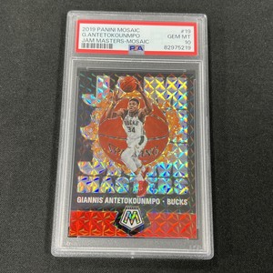 2019-20 Mosaic Giannis Antetokounmpo Jam Masters Silver #19 PSA 10 Bucks