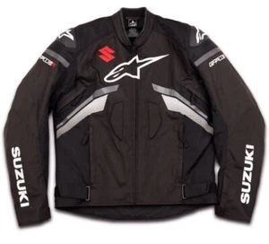 Suzuki T-GP Plus R V3 Textile Jacket Black Logo Medium 990A0-21116-MED - Picture 1 of 4