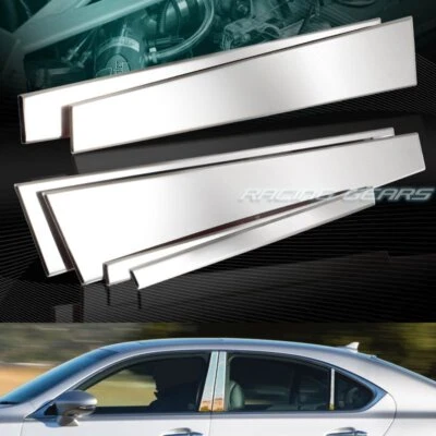 ХРОМИРОВАННАЯ ОТДЕЛКА СТОЙКИ ДВЕРИ ЗЕРКАЛА ИЗ НЕРЖАВЕЮЩЕЙ СТАЛИ 6 ШТ ПОДХОДИТ ДЛЯ 07–15 LEXUS LS460 - Изображение 1 из 3