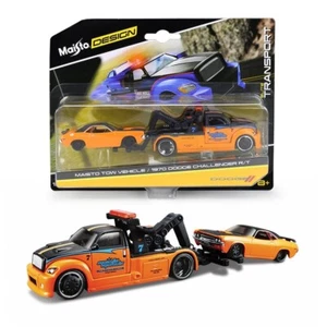 New Maisto All Stars Elite Transport Tow Wrecker & 1970 Dodge Challenger R/T - Picture 1 of 2