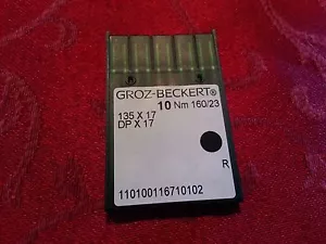 Groz-Beckert Sewing Needles 135x17, DPx17, Sz 160/23 23 Consew 206RB, 225, 226, - Picture 1 of 5