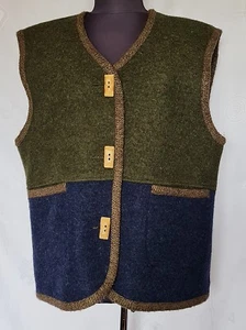 CHALECO VINTAGE SPORTALM OKTOBERFEST DIRNDL LANA TIROL MUJER MANGAS: US8/EU 36 - Imagen 1 de 7