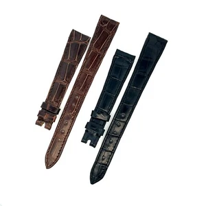 Rolex Damen Echtleder Armbänder Braun & Schwarz 13mm - Bild 1 von 4