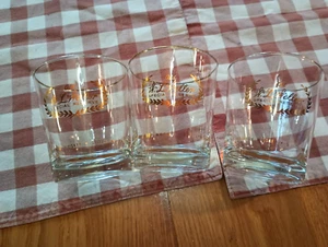 VINTAGE LOT 3 ROCK COCKTAIL GLÄSER W L WELLER OLD SPECIAL RESERVE KENTUCKY STITZEL - Bild 1 von 8