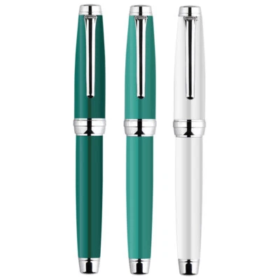 1PC NEW MOON 3 Metal China Fountain Pen Extra Fine Nib 0.5/0.38/0.6mm Gifts #PU