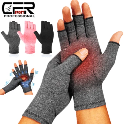 1 PAR Guantes de Compresión de Cobre/Algodón para Artritis Soporte para Manos Alivio del Dolor Articular Foto 1 de 4