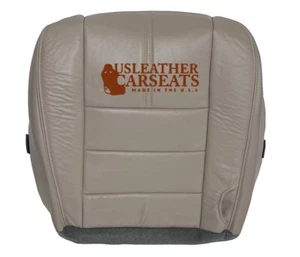 2008-2010 Ford F250 Lariat Passenger Bottom Vinyl Seat Cover Stone Gray - Picture 1 of 7