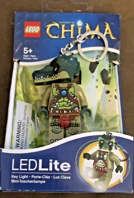 LEGO Keychain Legends of Chima Cragger Action Figure LED Lite Light WORKS - Image 1 of 4