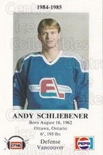 1984-85 Fredericton Express #24 Andy Schliebener