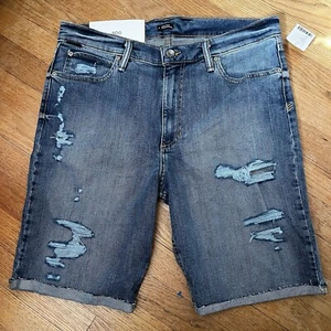 BDG Slim Cut Off Jean Shorts Distressed Medium wash Blue New 36" X 9" (sz 33) - Picture 1 of 6