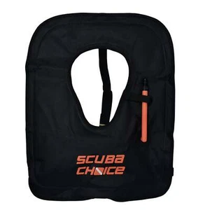 Scuba Choice Adult Black Snorkel Vest w/ Name Box, Large - Picture 1 of 5