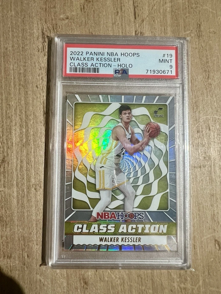 PSA 9‼️ 2022-23 Panini NBA Hoops - Class Action #19 Walker Kessler (RC) - Image 1 of 1