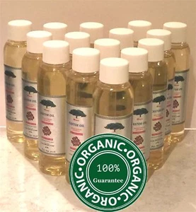 4 Oz CASTOR OIL ORGANIC PREMIUM PRESSED USP GRADE PURE HEXANE Free  Hair eyebrow - Picture 1 of 3