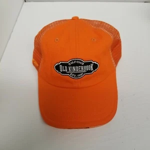 Old Kinderhook Golf Club Bright Orange Adjustable Strapback Hat - Picture 1 of 5