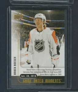 2017-18 Upper Deck Game Dated Moments # 44 Brock Boeser - Foto 1 di 1